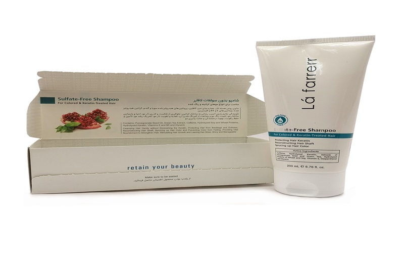 بهترین شامپو بدون سولفات برای موهای کراتین شده 2 شامپو بدون سولفات لافارر مخصوص موهای رنگ شده و کراتینه