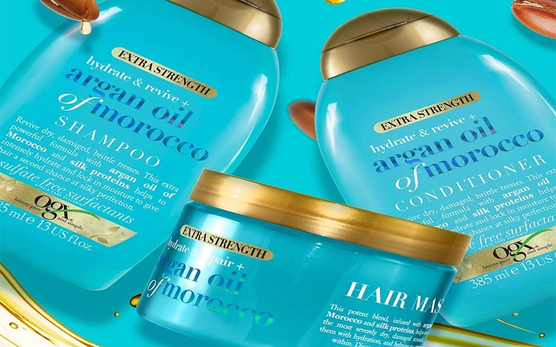 بهترین ماسک مو بعد از کراتینه: راهنمای جامع برای حفظ سلامت و زیبایی موها 1 ماسک مو کراتین و روغن آرگان اوه (OGX Keratin Oil Masque)