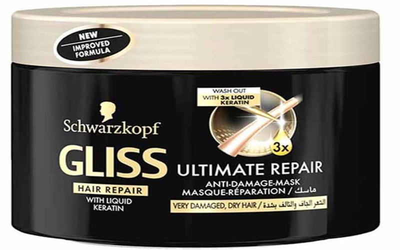 5تا از بهترین ماسکهای پروتئینه مو | راهنمای جامع تقویت و بازسازی موهای آسیبدیده 2 ماسک پروتئینه مو گلیس (Gliss Ultimate Repair)