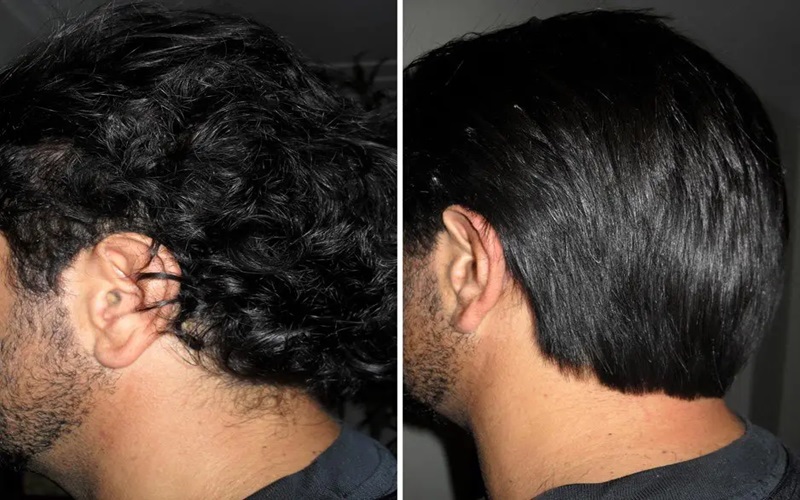 کراتینه کردن موی آقایان: راهی برای داشتن موهایی صاف و سالم 1 کراتین کردن موی اقایان