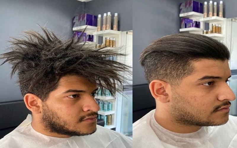 کراتینه کردن موی آقایان: راهی برای داشتن موهایی صاف و سالم 3 تتتت 5