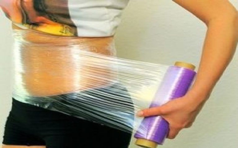 لاغری شکم و پهلو با سلفون