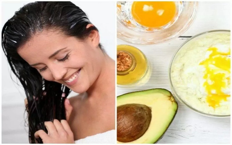 روشهای خانگی کراتینه کردن مو با مواد طبیعی 6 ماسک تخممرغ، ماست و سس مایونز