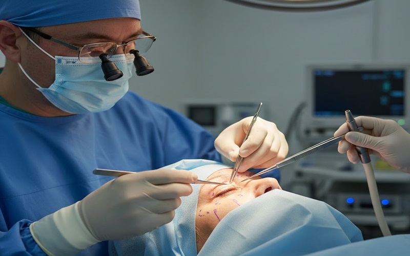 انواع مدل های بلفاروپلاستی: راهنمای کامل روشهای جراحی ترمیم پلک 1 جراحی بلفاروپلاستی فوقانی (بالایی)