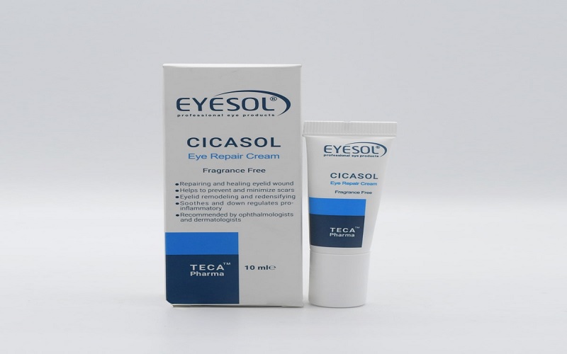 کرم ترمیم کننده بعد از بلفاروپلاستی: راهنمای کامل از اهمیت تا معرفی بهترینها 4 کرم ترمیم کننده دور چشم سیکاسول آیسول (EYESOL Cicasol)